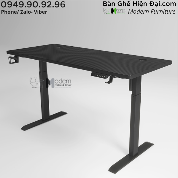 Bàn học bài công thái học mặt gỗ chân nâng hạ cao cấp HCM TF2001-14W