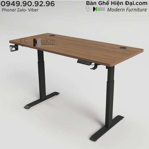 Bàn học bài công thái học mặt gỗ chân nâng hạ cao cấp HCM TF2001-14W