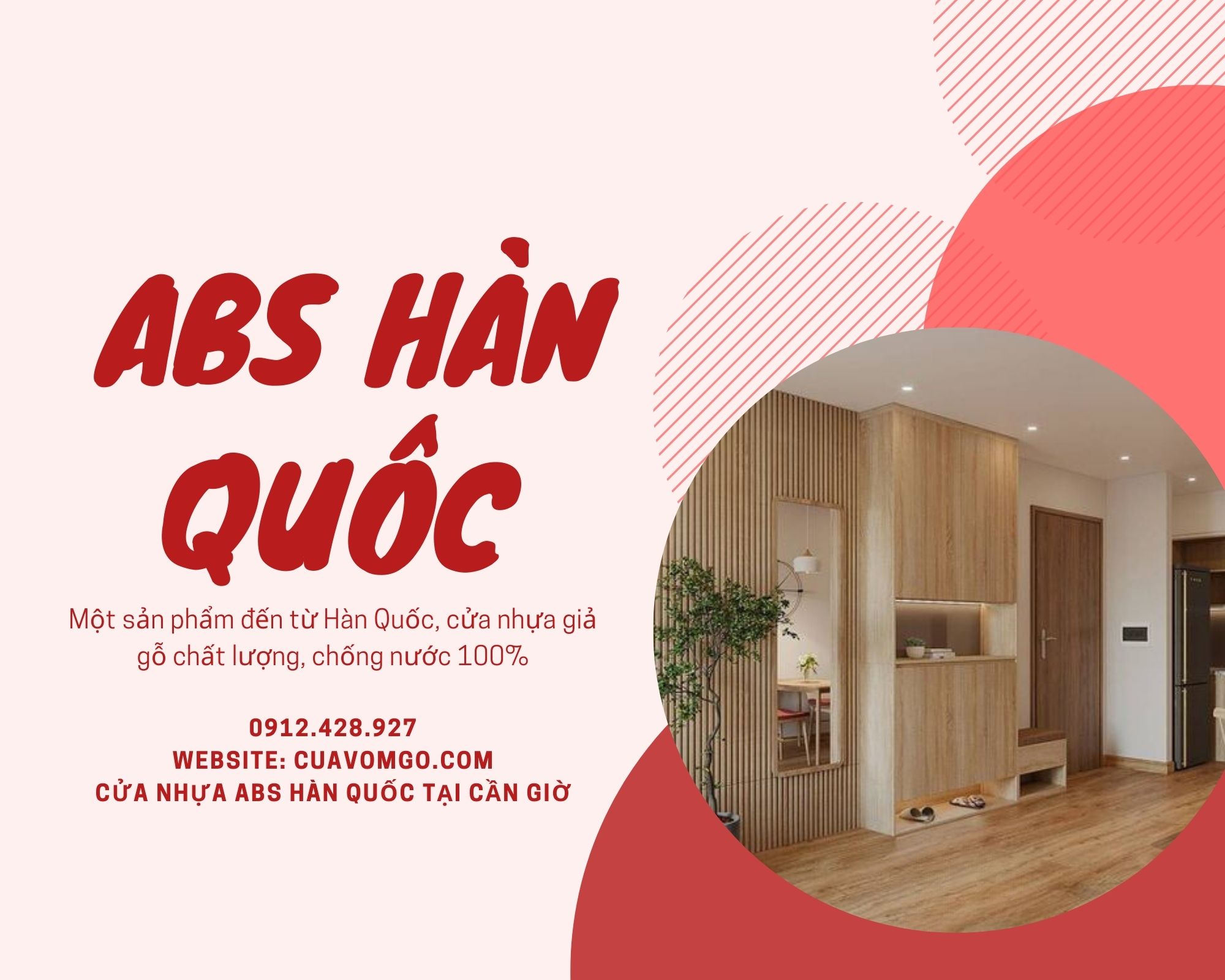 Cửa nhựa ABS tại Cần Giờ  Cửa nhựa Hàn Quốc giá rẻ