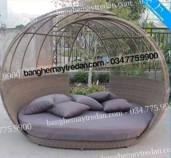 Bộ bàn ghế mái vòm để ngoài trời cho khu resot