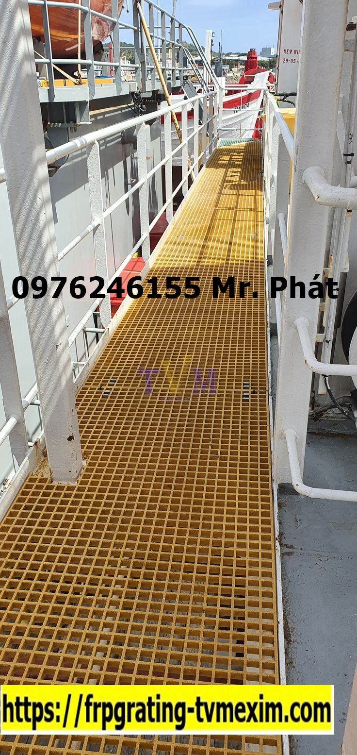 Nhà cung cấp bán tấm sàn frp grating, sàn nhựa composite chống cháy