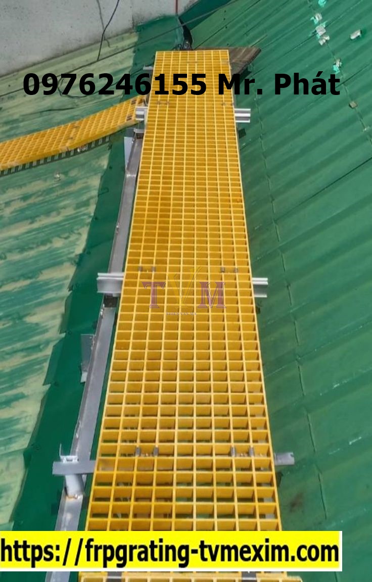 Nhà cung cấp bán tấm sàn frp grating, sàn nhựa composite chống cháy