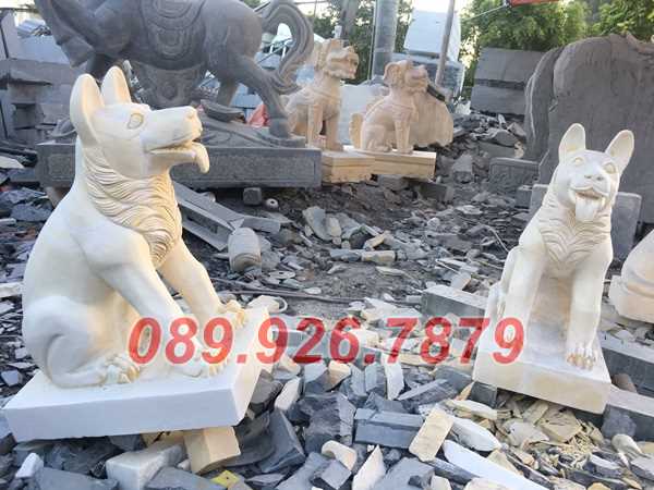 Mẫu chó đá lăng mộ đẹp bán Hồ Chí Minh - Mẫu chó đá canh cổng đẹp