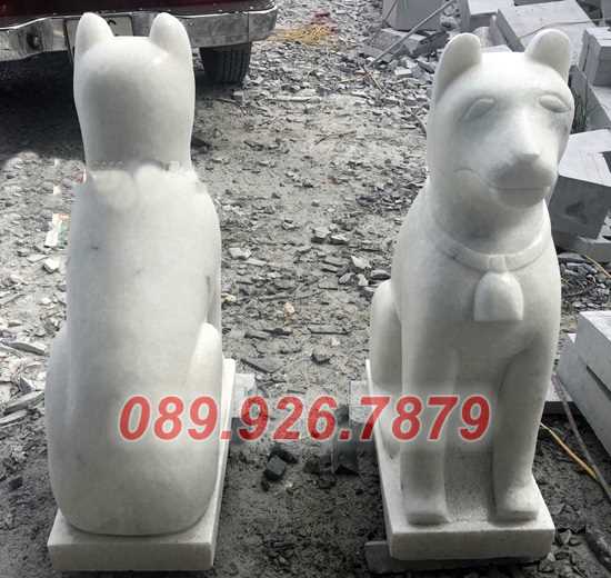 Mẫu chó đá lăng mộ đẹp bán Hồ Chí Minh - Mẫu chó đá canh cổng đẹp