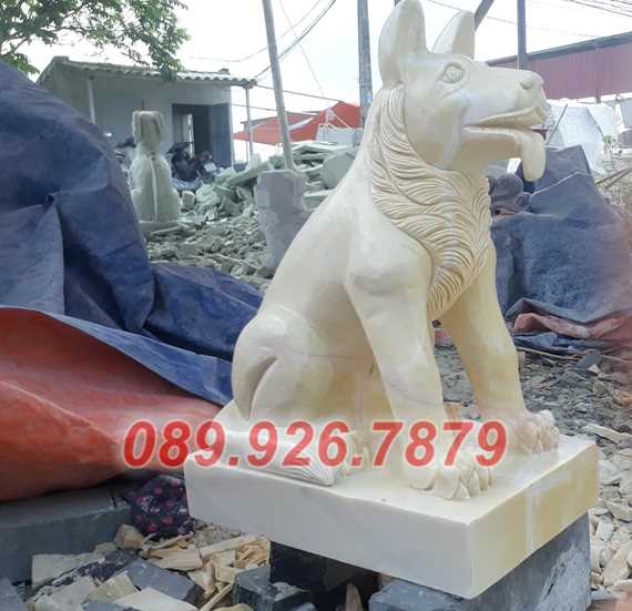 Mẫu chó bằng đá đẹp bán Đồng Nai - Mẫu chó đặt trước nhà bẳng đá vàng