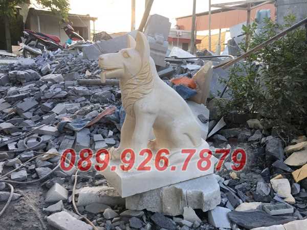 Mẫu chó đá đặt trước chùa miếu bán Bình Dương - Mẫu chó đá phong thủy