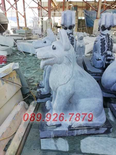 Mẫu chó đá đặt trước chùa miếu bán Bình Dương - Mẫu chó đá phong thủy