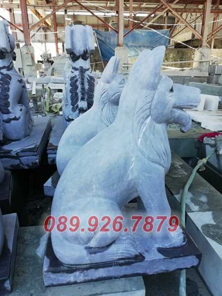 Mẫu chó đá đặt trước chùa miếu bán Bình Dương - Mẫu chó đá phong thủy