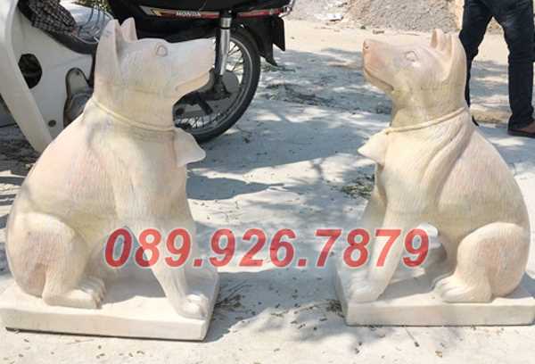 Mẫu chó đá đặt trước chùa miếu bán Bình Dương - Mẫu chó đá phong thủy