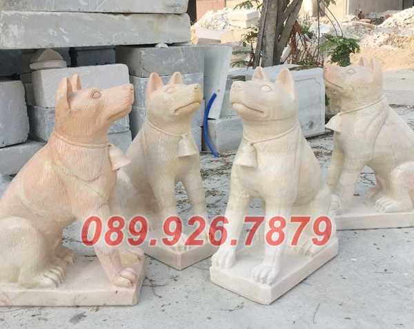 Mẫu chó đá đặt trước chùa miếu bán Bình Dương - Mẫu chó đá phong thủy