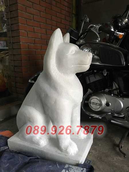 Mẫu chó canh cổng bằng đá trắng, vàng , xanh rêu bán Hồ Chí Minh