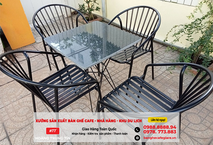 (Bến Tre) Bàn ghế cafe, sofa sắt nệm giá rẻ