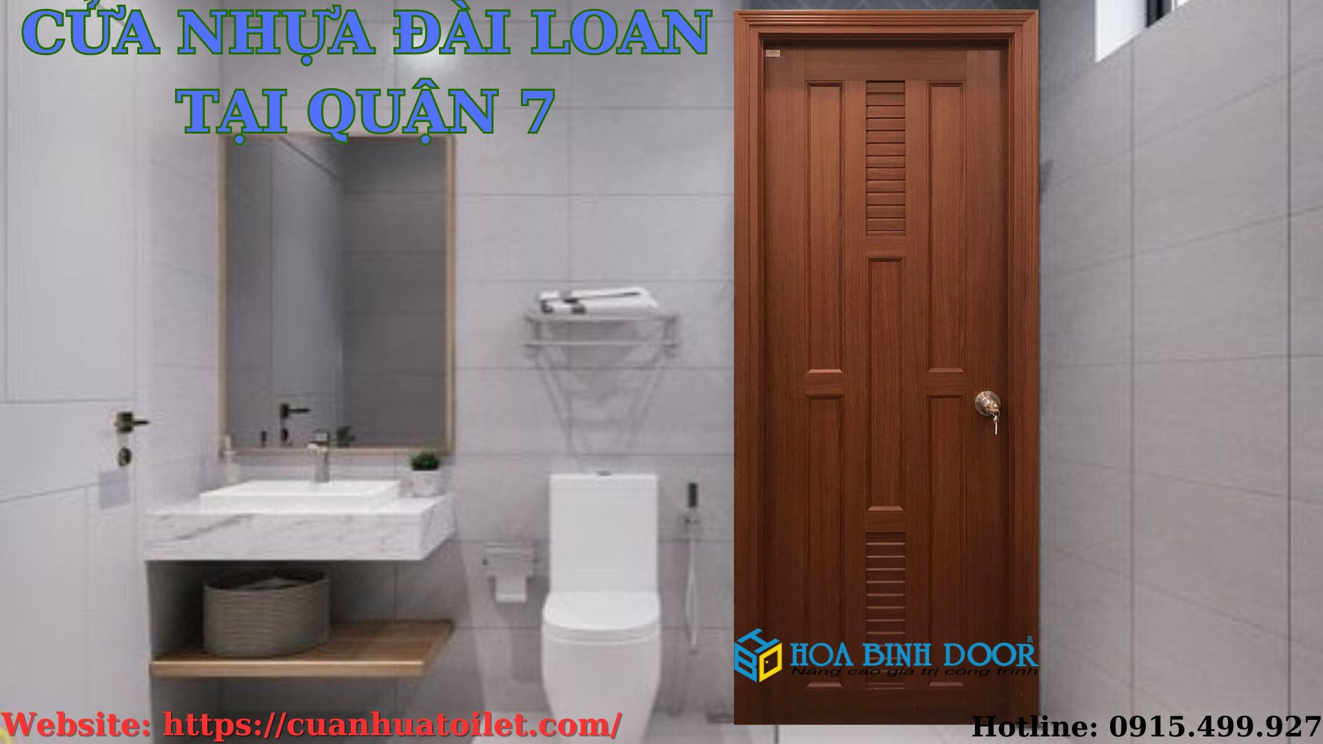 Cửa nhựa Đài Loan tại Quận 7 - Cửa nhựa nhà vệ