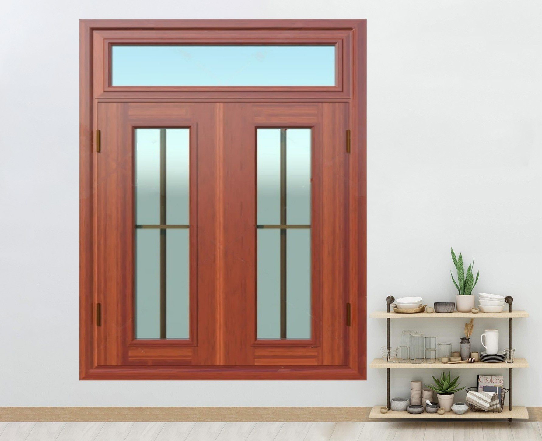 Cửa thép vân gỗ tại long An- Báo giá thi công trọn gói