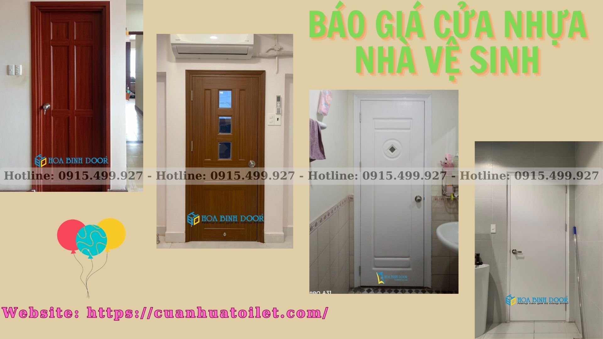 Báo giá cửa nhựa nhà vệ sinh tháng 11/2023 - Cửa nhựa giả gỗ