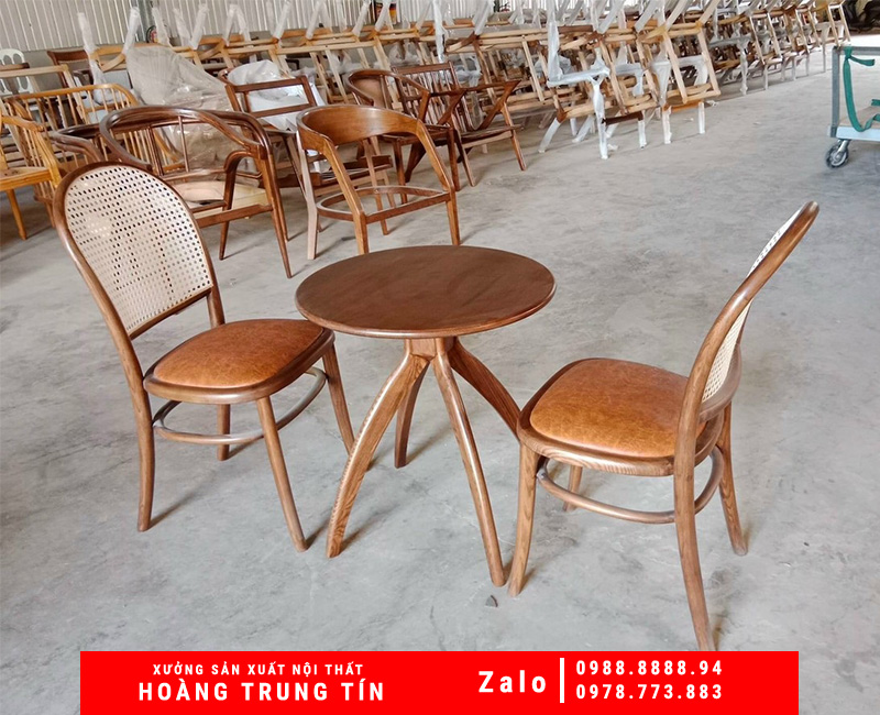 Cung cấp bàn ghế gỗ chất lượng cho quán cafe, nhà hàng tại Long An