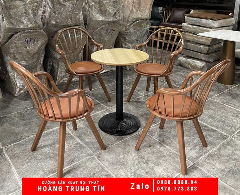 Cung cấp bàn ghế gỗ chất lượng cho quán cafe, nhà hàng tại Long An