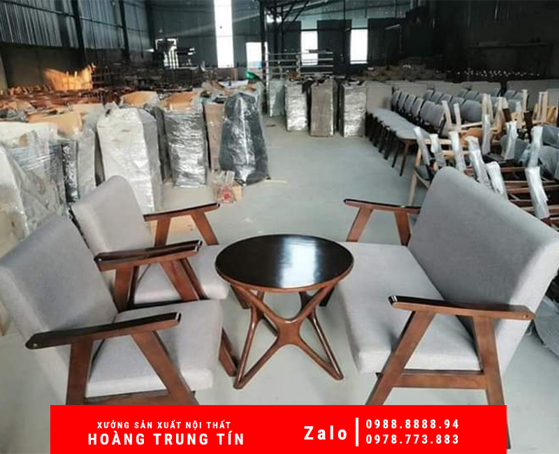 Cung cấp bàn ghế gỗ chất lượng cho quán cafe, nhà hàng tại Long An
