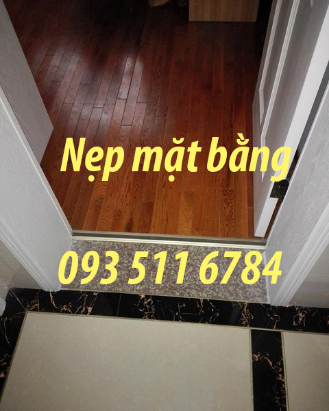 Nẹp trang trí nhôm kết thúc sàn Nẹp sàn cao thấp nối sàn