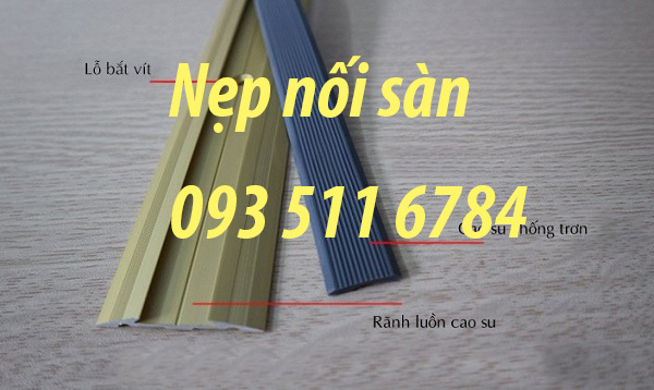 Nẹp trang trí nhôm kết thúc sàn Nẹp sàn cao thấp nối sàn