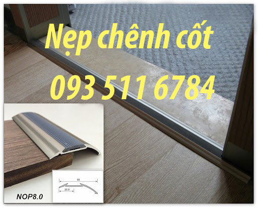 Nẹp trang trí nhôm kết thúc sàn Nẹp sàn cao thấp nối sàn
