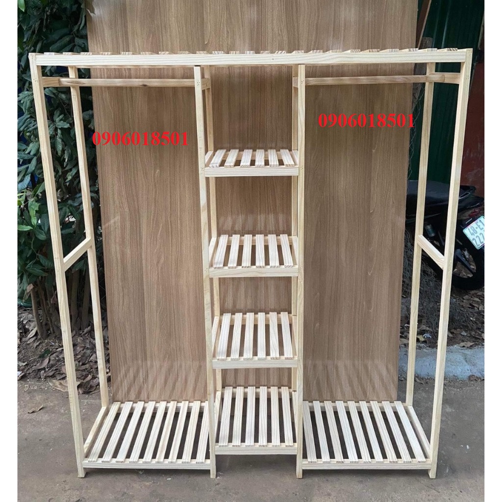 Sẵn Kệ gỗ 3 Gian y hình tại Đà Nẵng freeship LH 0906018501
