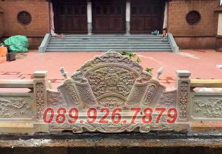 Cuốn thư đá - Mẫu cuốn thư bằng đá chạm hoa văn đẹp bán Bình Thuận