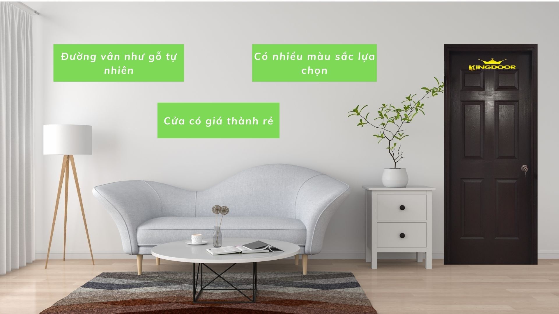 Cửa gỗ công nghiệp HDF sơn tại Quận 2