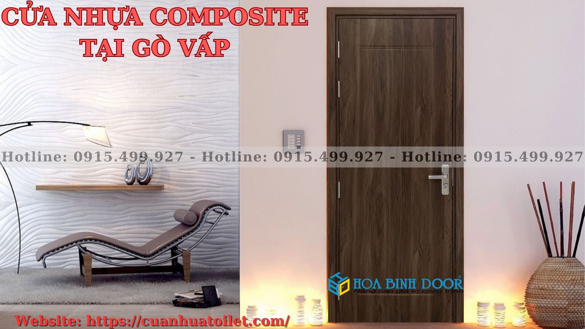 Cửa nhựa Composite tại gò vấp - cửa nhựa giả gỗ giá rẻ
