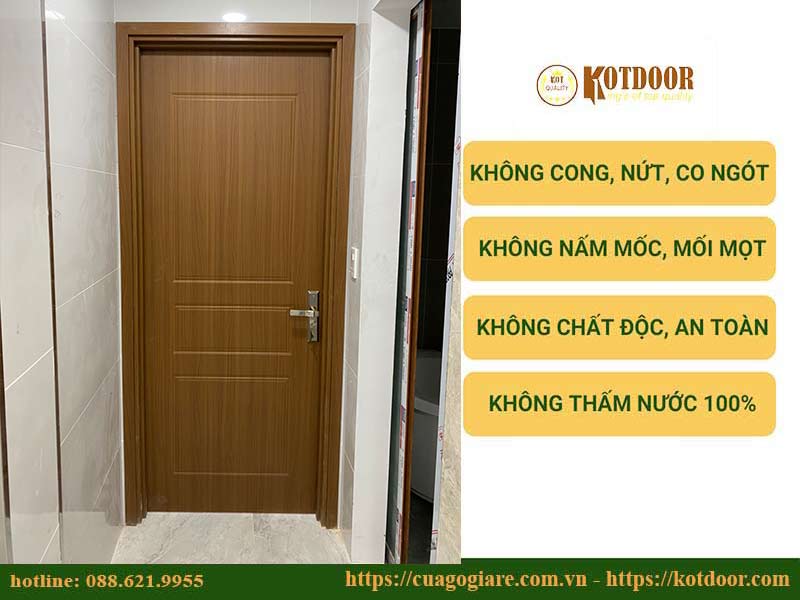 Giá cửa nhựa composite giả gỗ giá rẻ tại quận 10