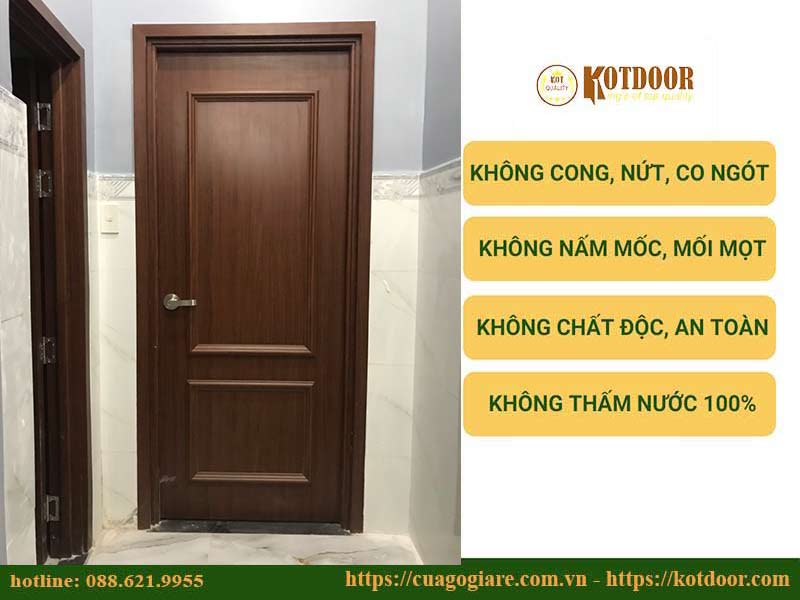 Giá cửa nhựa composite giả gỗ giá rẻ tại quận 10