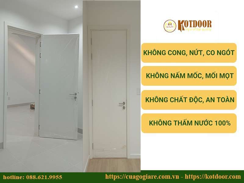 Giá cửa nhựa composite giả gỗ giá rẻ tại quận 10