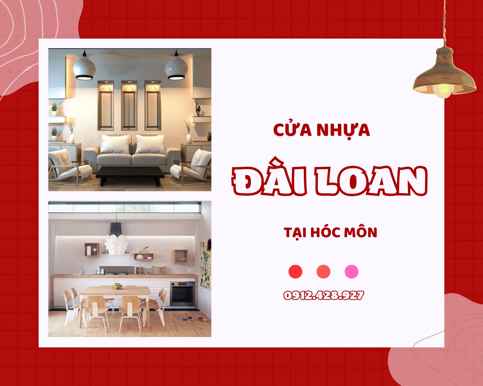 Cửa nhựa Đài Loan tại Hóc Môn  Cửa nhựa giả gỗ giá rẻ