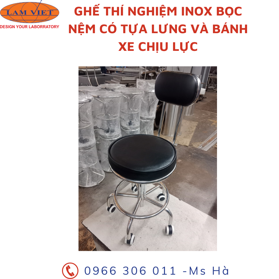 Ghế phòng thí nghiệm đa dạng kích thước, kiểu dáng
