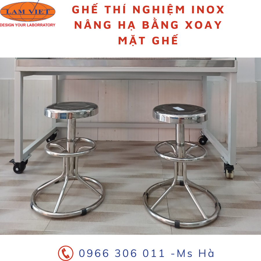 Ghế phòng thí nghiệm đa dạng kích thước, kiểu dáng