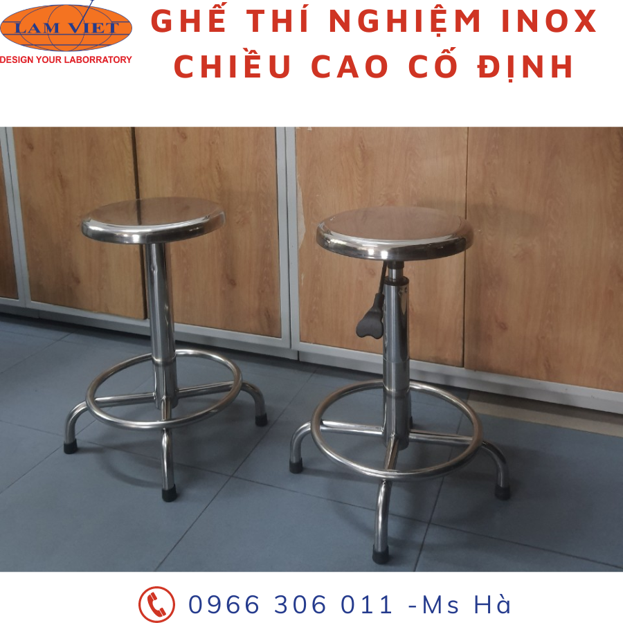 Ghế phòng thí nghiệm đa dạng kích thước, kiểu dáng