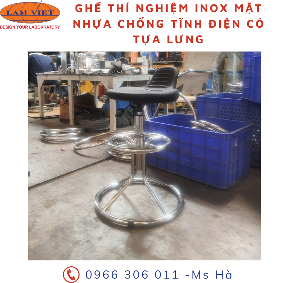 Ghế phòng thí nghiệm đa dạng kích thước, kiểu dáng