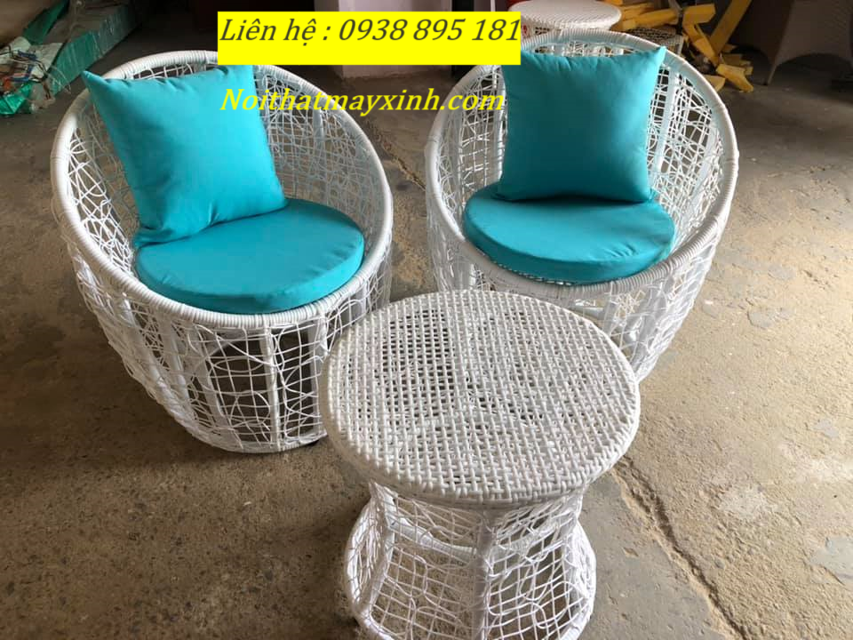 Xưởng bàn ghế mây nhựa ngoài trời , bàn ghế sân vườn giá rẻ