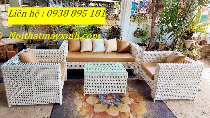 Xưởng bàn ghế mây nhựa ngoài trời , bàn ghế sân vườn giá rẻ