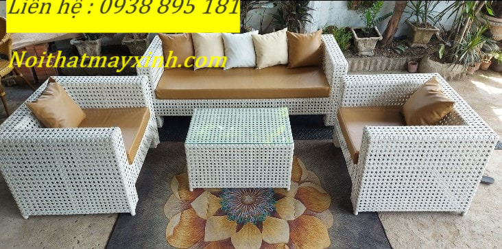 Xưởng bàn ghế mây nhựa ngoài trời , bàn ghế sân vườn giá rẻ