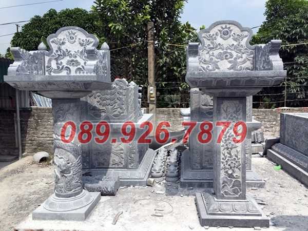 Cây hương đá - Mẫu cây hương thờ đá ngoài trời có mái bán Trà Vinh