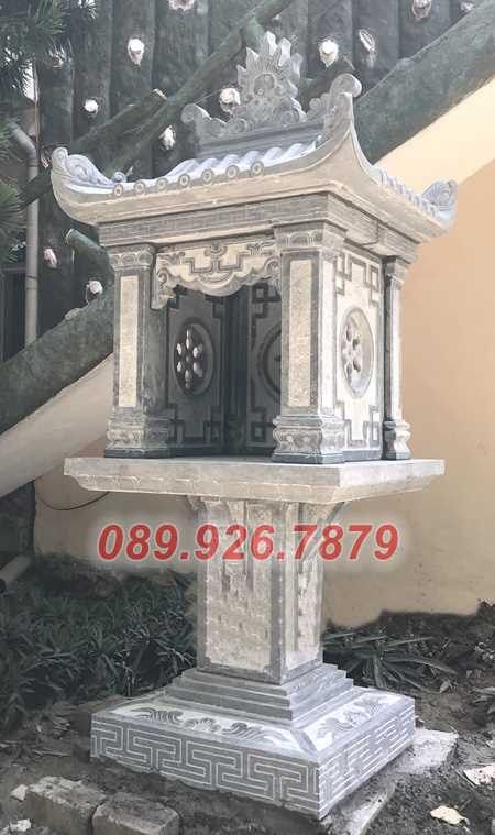 Cây hương đá - Mẫu cây hương thờ đá ngoài trời có mái bán Trà Vinh