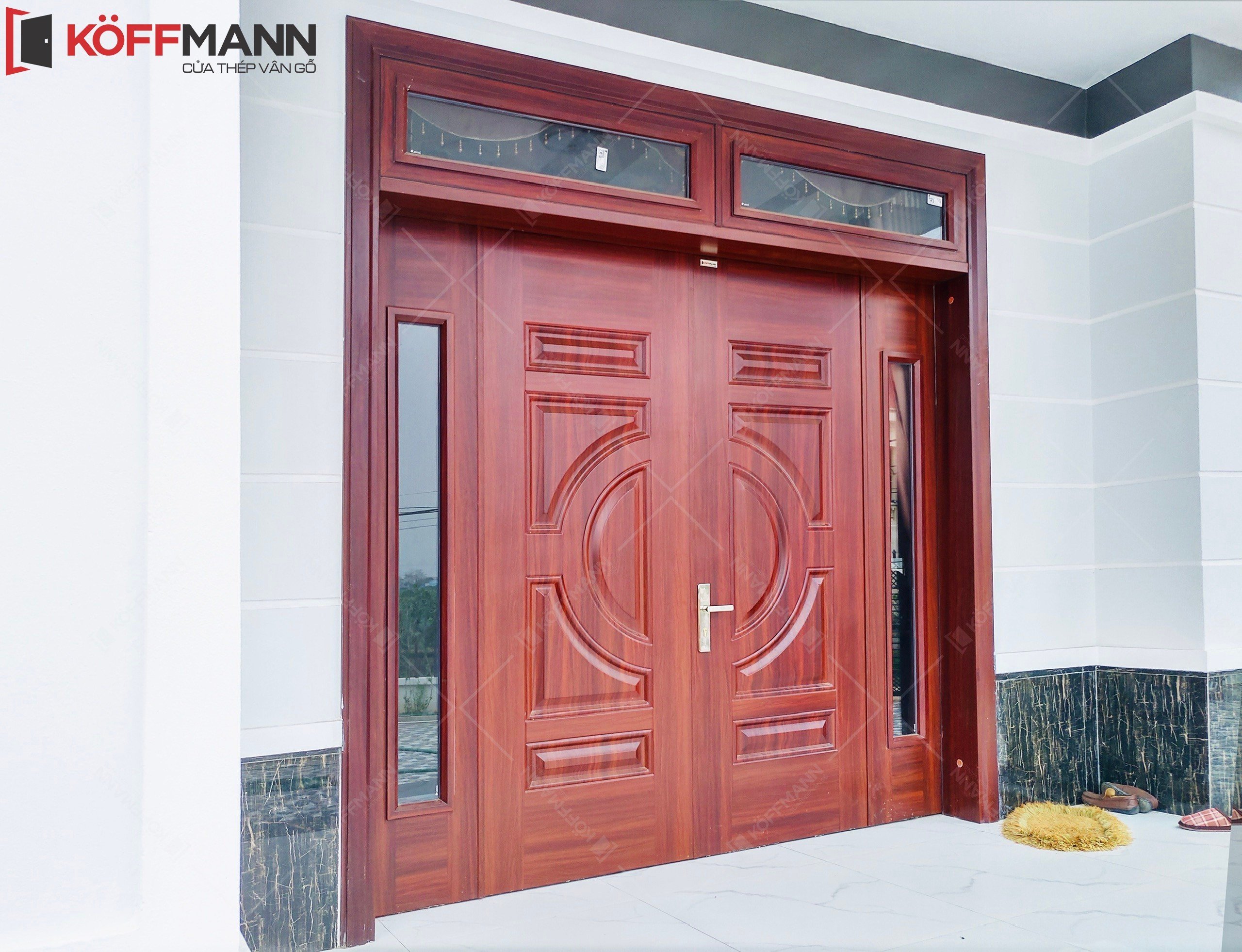 Cửa thép vân gỗ tại An Giang  Thương hiệu nổi tiếng