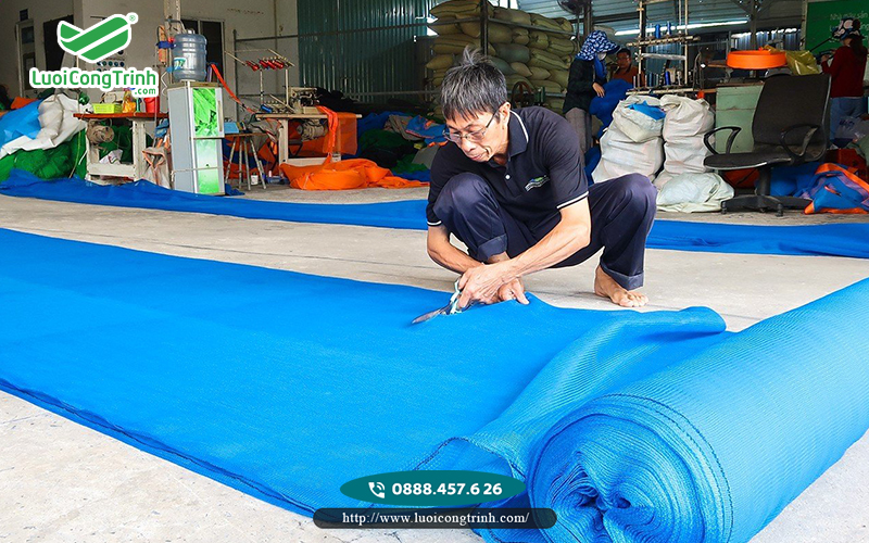 Lưới bao che cho công trình xây dựng giá tại nhà máy