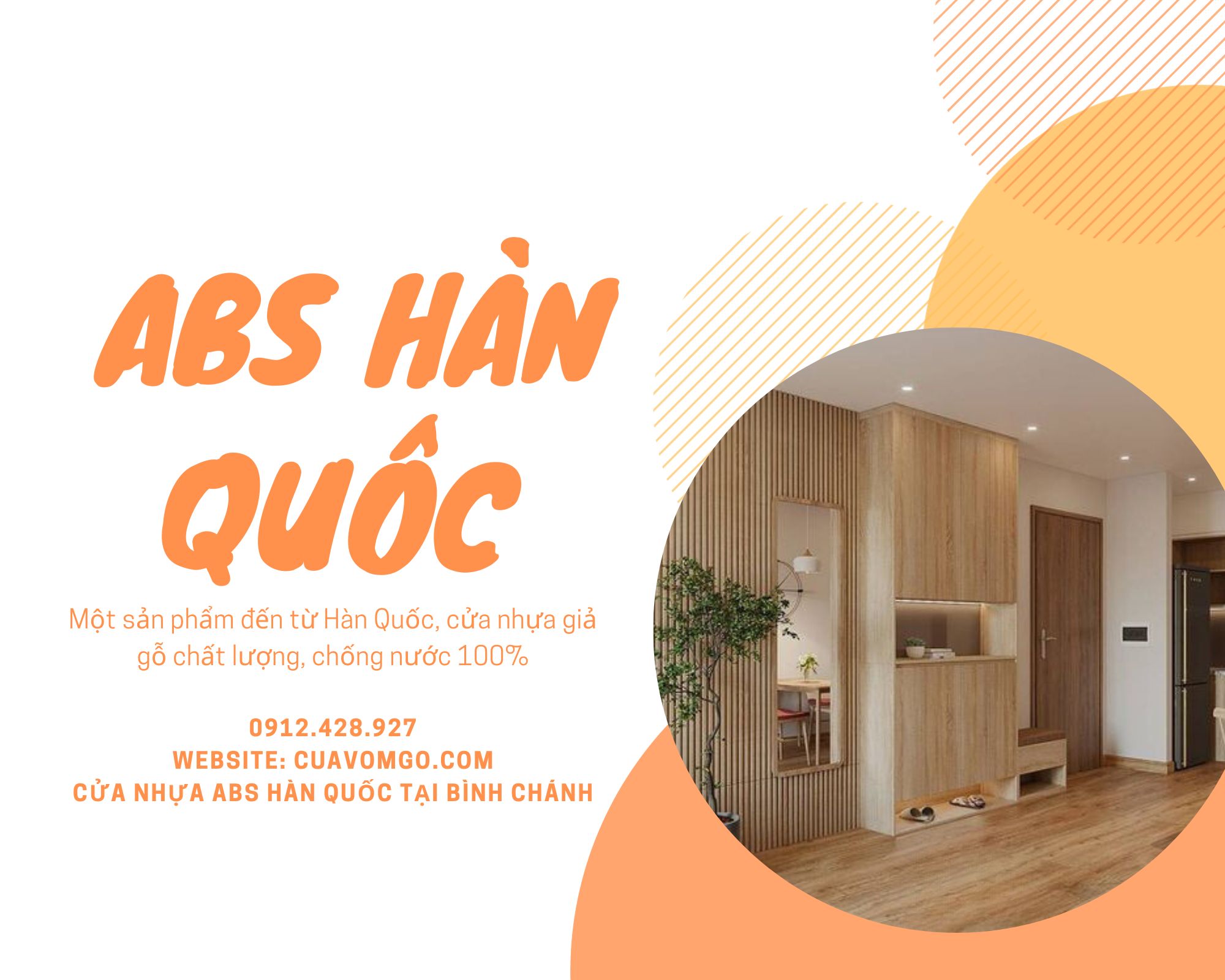 Cửa nhựa ABS Hàn Quốc tại Bình Chánh  Cửa nhựa Hàn Quốc chính hãng