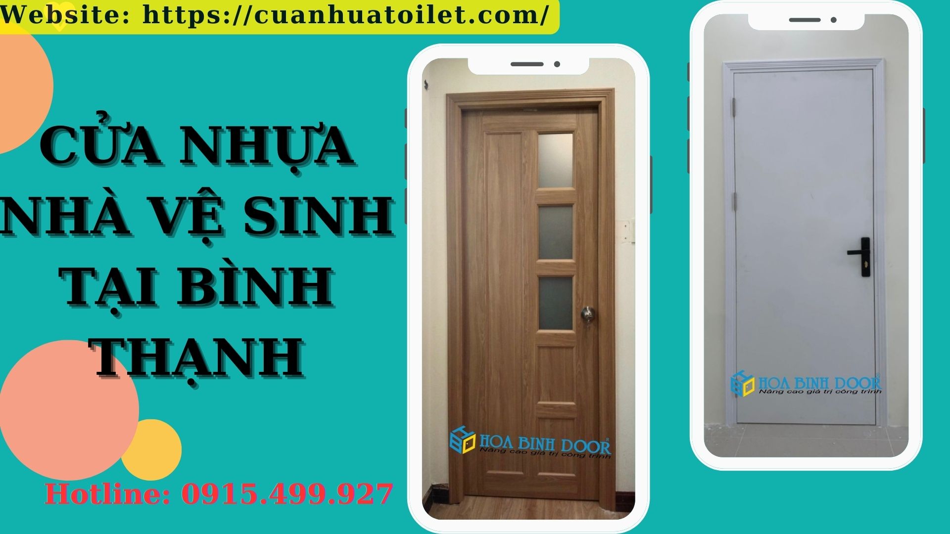 Cửa nhựa nhà vệ sinh tại Bình Thạnh - Cửa nhựa giả gỗ