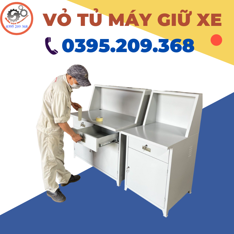 Vỏ tủ máy giữ xe thiết kế sản xuất theo yêu cầu