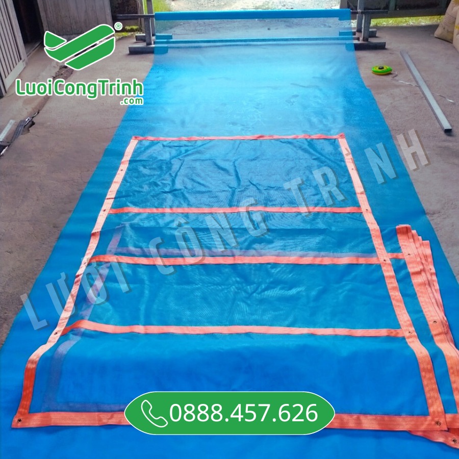 Lưới chắn lan can PVC cho công trình cao tầng