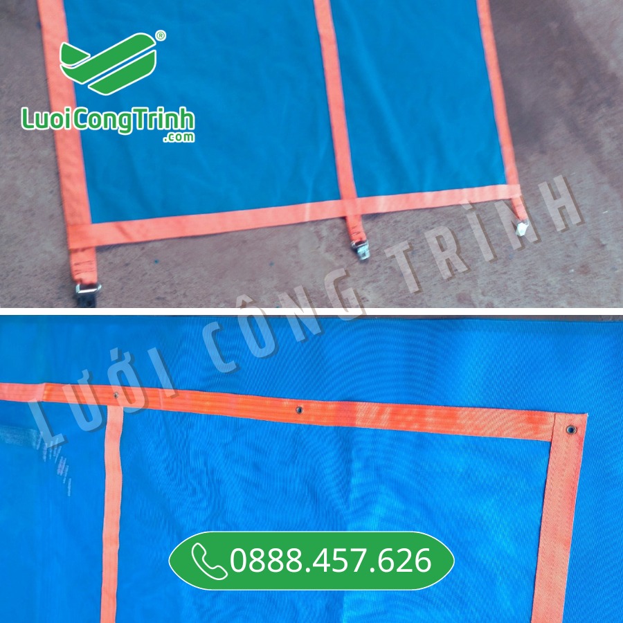 Lưới chắn lan can PVC cho công trình cao tầng
