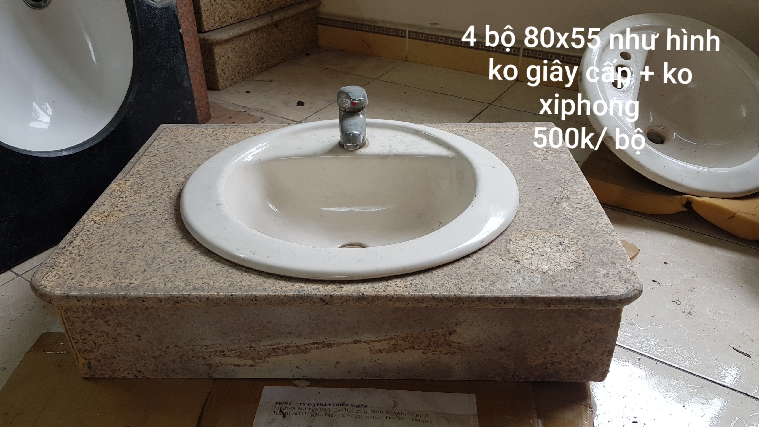 Cần thanh lý bộ bàn đá chậu rửa mặt Inax. Giá 300k/ bộ